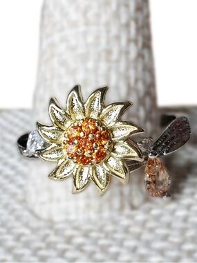 5/$25 😻 Sunflower Spinner Fidget Ring